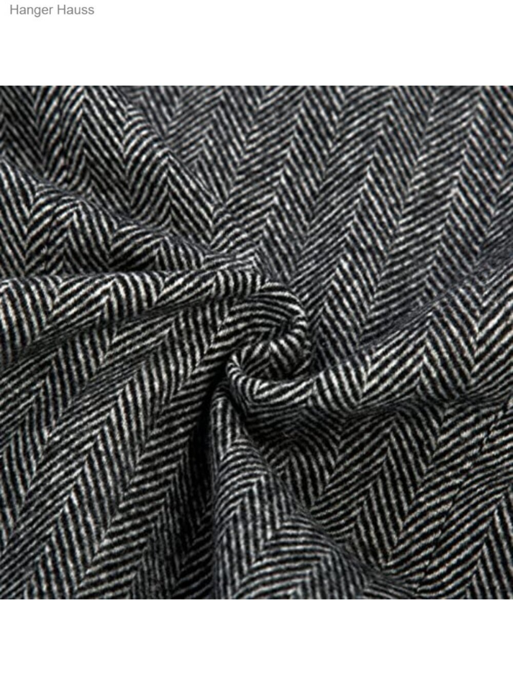 Men's Wool Blend Two Button Herringbone Tweed Sport Coat Blazer - Picture 4 of 6